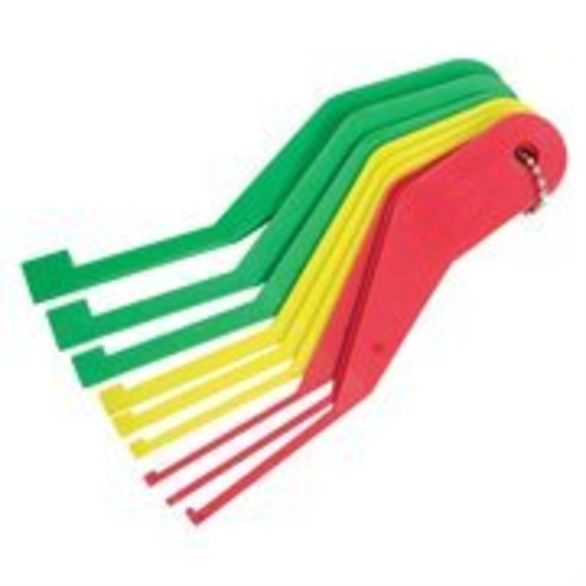 Lisle Combination Brake Lining Thickness Gauge Set — 9 Pcs, Color-Coded, Flexible Acetal, Model# LIS81850